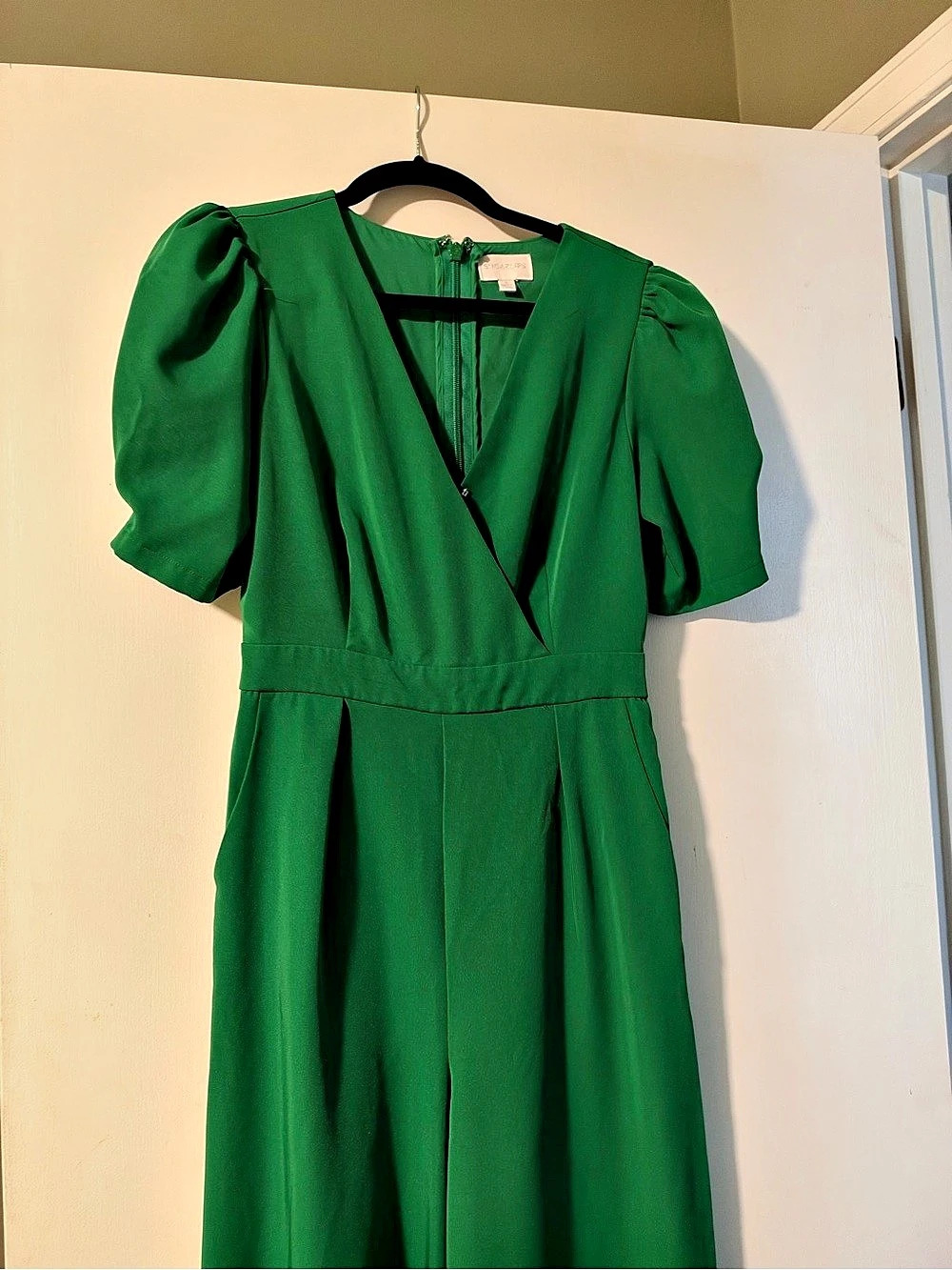 Sugar Lips Green Wrap Jumpsuit Romper Size Small Like New